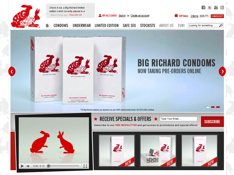 Big Richard Ecommerce Website