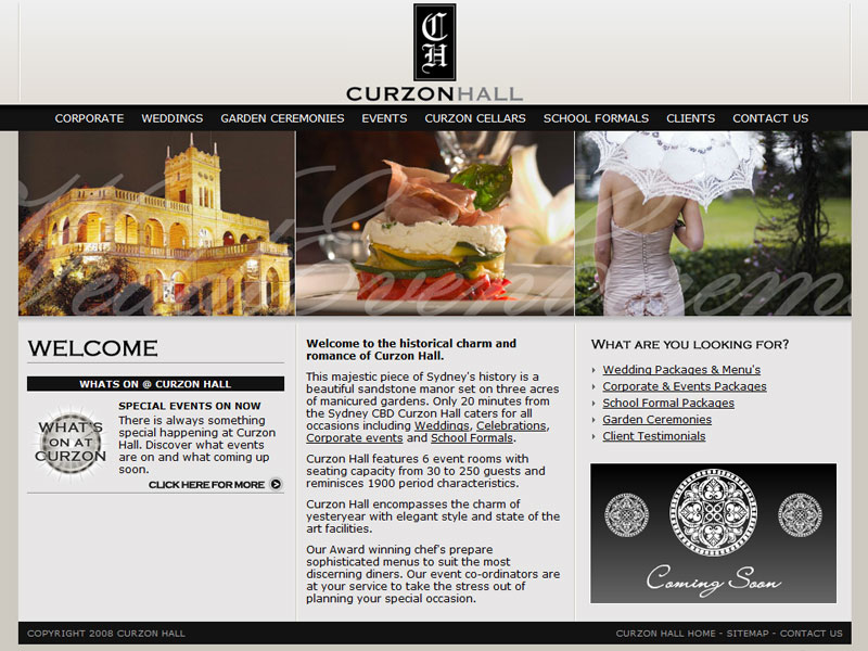 Curzon Hall Website