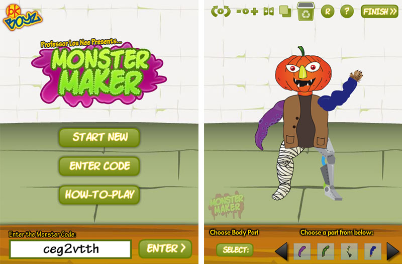 Monster Maker Flash Game