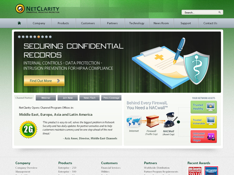NetClarity - Corporate Website